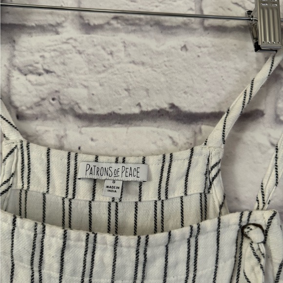 Striped cotton overalls - Picture 3 of 7